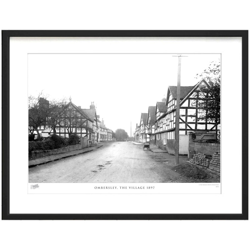 Ombersley, The Village 1897 by Francis Frith - Single Picture Frame Print, 40cm H x 50cm W x 2.3cm D