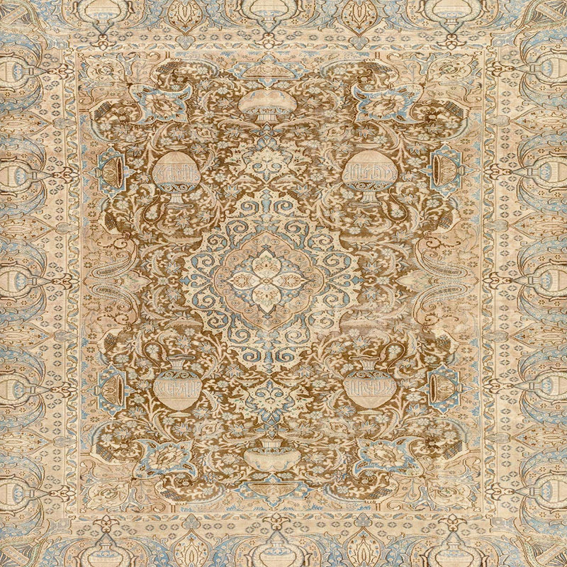 Abstract Indoor Rug, Square 6'