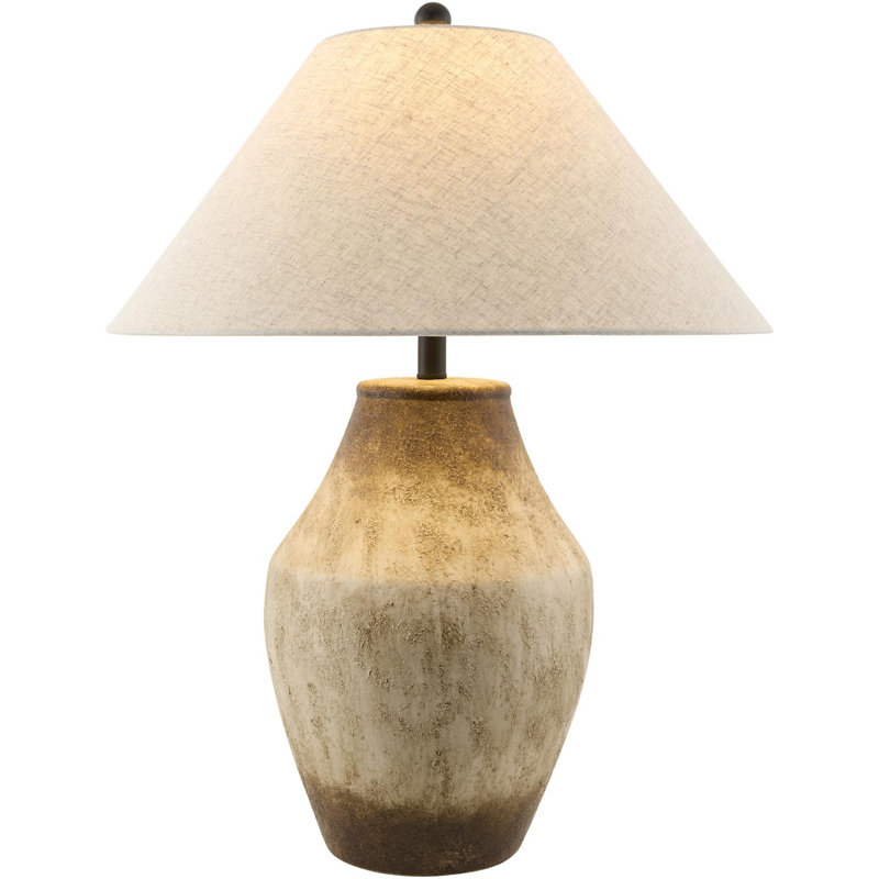 Batavia Ceramic Table Lamp, Wheat, Wheat