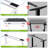 Dual  Motor Electric Standing Desk Frame With Cable Management Tray, Casters And Hooks-1113736099