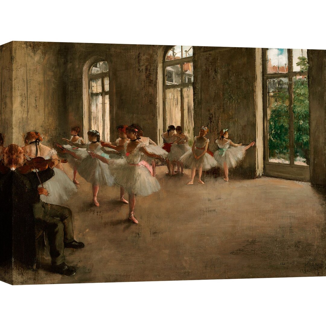 Leinwandbild - Gemälde „The Rehearsal” von Edgar Degas