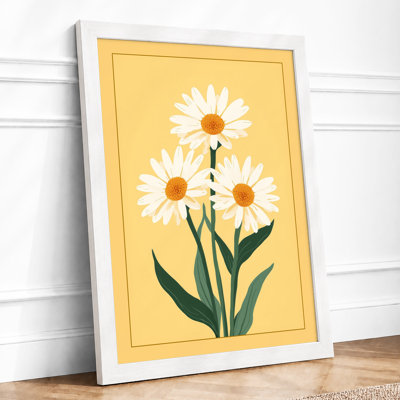 Golden Daisy Trio Botanical - Print
