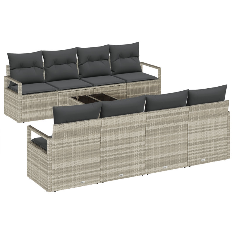 120cm Wide Patio Sofa with Cushions