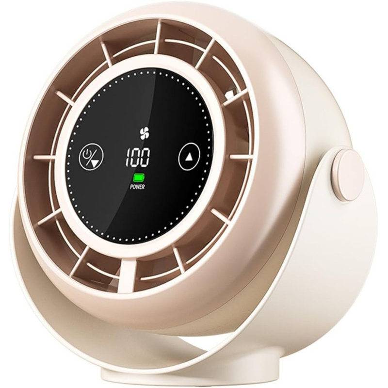 Ventilateurs de bureau Turbo Turbo, ventilateur de bureau mural sans perforation USB avec réglage à 100 vitesses et réglage multi-angle à 90 °, ventilateur multifonctionnel pour divers espaces