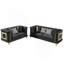 2 Piece Velvet Loveseat Living Room Set