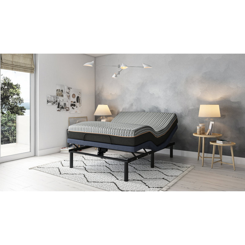 Adjustable Bed Base Bt3000 Full - Head Foot Adjustable, Wireless Remote, 2 Ports, , 3 Preset Positions, Led , Sliding Function Fade