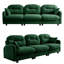 Canapé modulaire à trois places en tissu chenille doux avec dossier capitonné, mousse à haute densité et coussin à ressorts, conception ergonomique et base en bois-1177655843