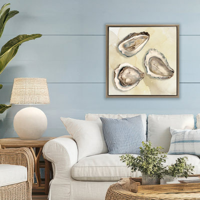 Cadre flottant Beige Oyster Trio, conception par CAD