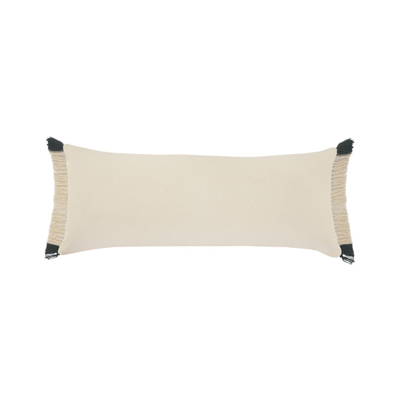 Housse et insert de coussin rectangulaire en coton Seona, Housse de coussin seulement - sans coussin