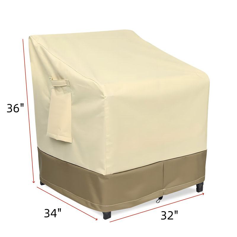 Outdoor Chair Cover – Waterproof, UV Resistant, Windproof Oxford Fabric With Adjustable Features For All Seasons