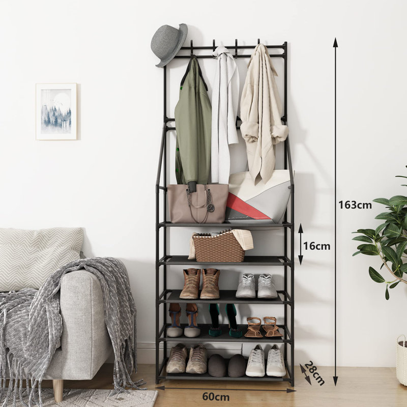 Analleli Hall Tree 60cm Wide with Shoe Storage