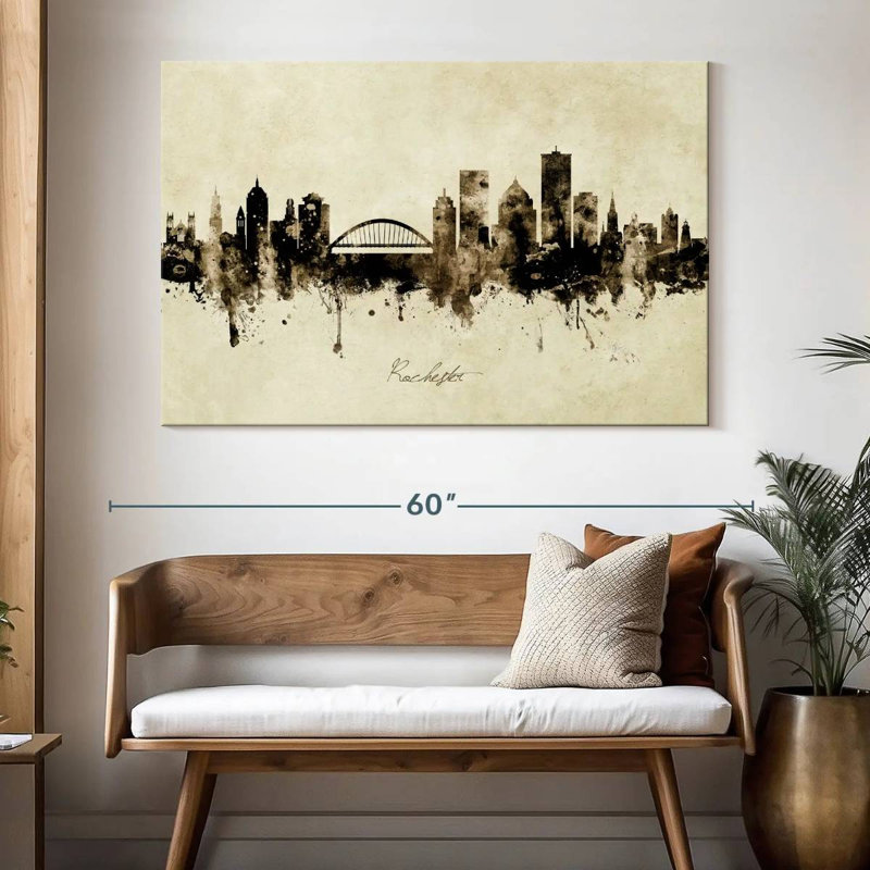Rochester, New York, horizon III, H 34 po x l 51 po