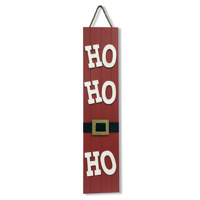 28" "Ho Ho Ho" Wall Art