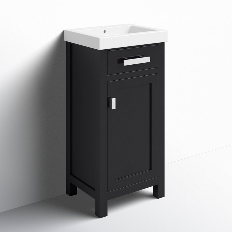 Ensemble de meuble-lavabo simple 18 po Caitlyn, Noir