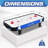 SereneLife 40'' 2 -Player MDF Push/Nok Hockey with Manual Scoreboard
