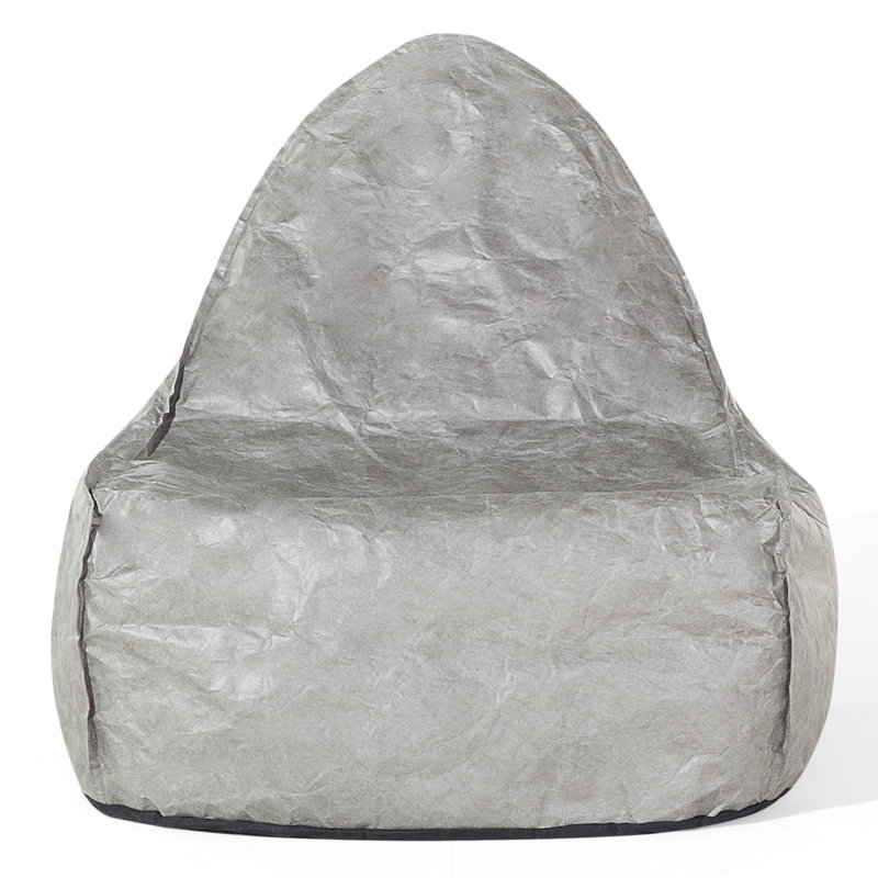 Drop Synthetic Refillable Bean Bag Chair & Lounger, Grey