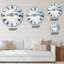 Blue Wipe Out - Cottage Round Metal Clock-2011687334