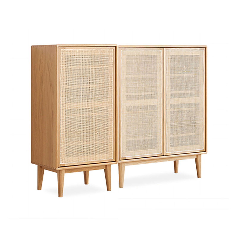 Modern Burlywood Solid Wood Shoe Storage