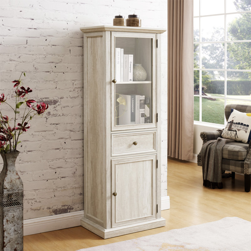 Tall Storage Cabinet, White