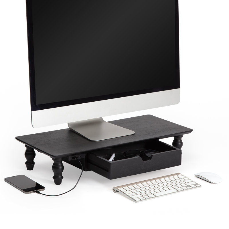 Support pour moniteur Bascum, 24 pouces, Noir