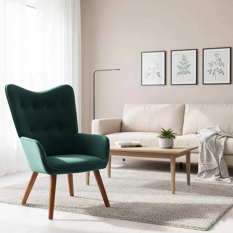 Hollowayville Velvet Armchair