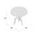 Jelinek Round Solid Wood Top Metal Base Dining Table