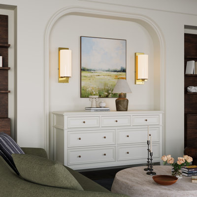 Battery Operated Wall Sconce with Remote Control and Bulbs Included