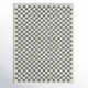 Walker Checkered Sage/Cream Shag Area Rug