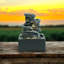 Sophisticated Aldis Weather Resistant Tabletop Fountain – Stylish Waterfall Feature with Light for Home, Garden or Patio