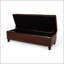 Repose-pieds avec rangement, grand banc de rangement pour repose-pieds de 51 po, banc de bout rembourré avec couvercle à charnière, tabouret de repose-pieds long pour la chambre à coucher du salon 