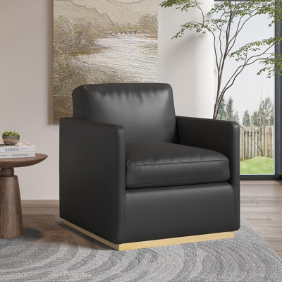  Ebern Designs Premium Barrel Swivel Chair