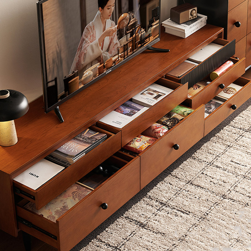 Meuble télé avec rangement Vintage, 82.67"