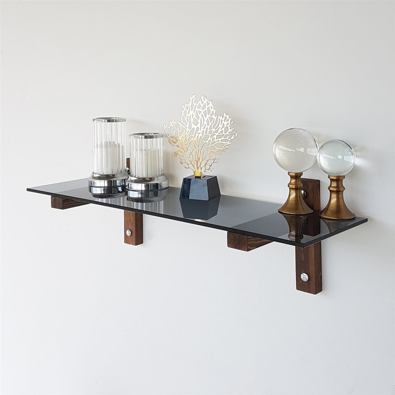 Marasia Bracket Shelf, Walnut Fume
