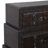 Isabel Wood Vintage Faux Leather Room Chest with Buckles and Straps Detailing-1662597055