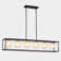 6 - Lights Modern Square / Rectangular Chandelier Black Linear Chandelier Dimmable Chandeliers For Dining Room Kitchen Island