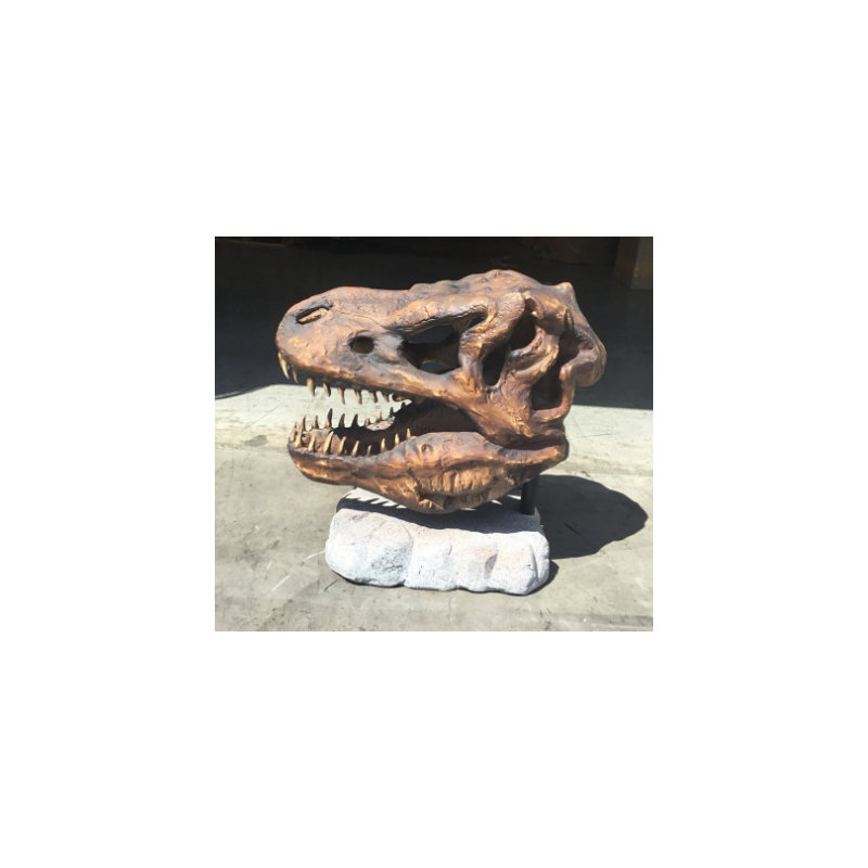 Jaiveer Dinosaur Skull Head Statue