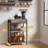 Chrisy 21.65'' W Metal Shelving Unit with Wheels