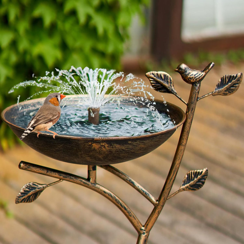 Bain d'oiseaux en métal Borghi