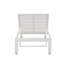 Ensemble de chaises longues inclinables d'extérieur de 76 po 8 pièces Aynura - 4 chaises de patio en aluminium avec 4 tables d'appoint assorties, 5 positions réglables et roues cachées - blanc et blanc-1865052561