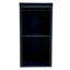 Armoire à vin noire modulaire avec tablettes de rangement et huche pour salle à manger