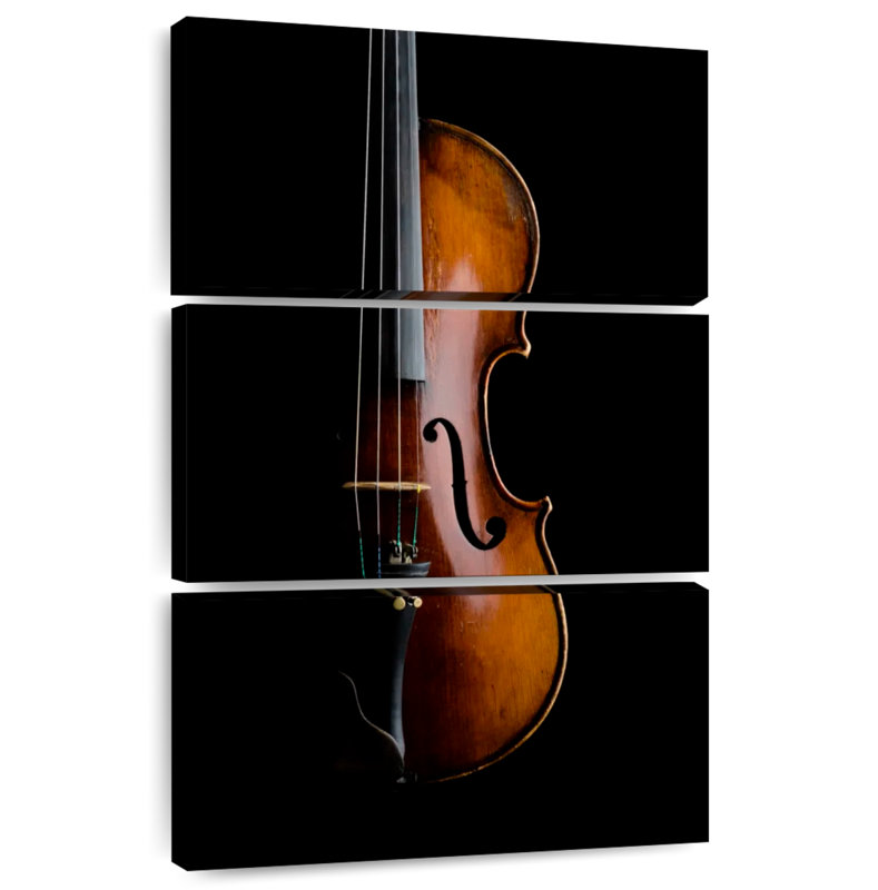 Abarca Shiny Violin On Black, 32" H x 20" W