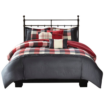 Très grand / très grand housse de couette à chevrons avec taies d'oreiller assorties 3 coussins décoratifs et confortables pour le lit