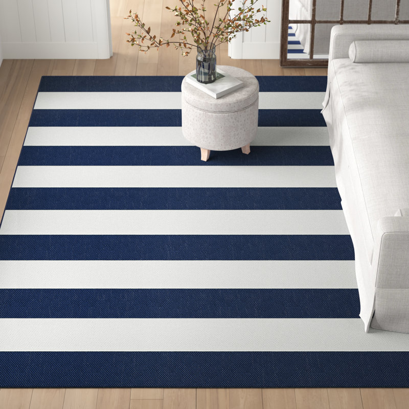 Mendocino Striped Indoor / Outdoor Rug, Rectangle 5'4" x 7'