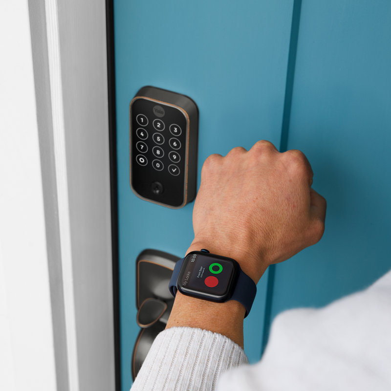 Verrouillage intelligent Yure Assure Lock à 2 touches avec Bluetooth Yale, Bronze frotté à l'huile