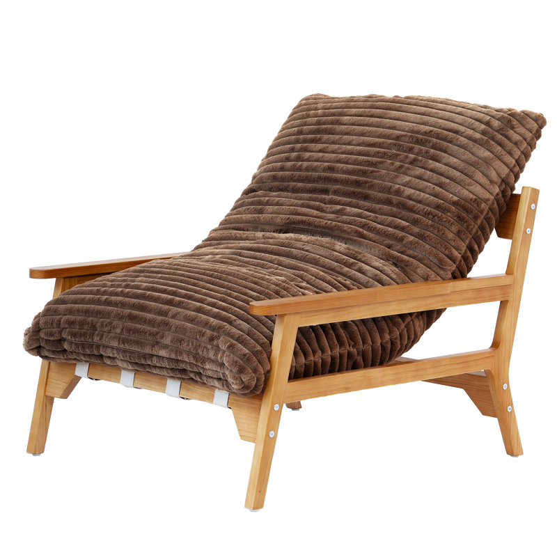 Chaise d'appoint rembourrée Ivona 35,24 po Ivona, Tanné