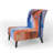 Brechta Vibrant Curve Design II - Velvet Upholstered Modern Slipper Chair-71876106