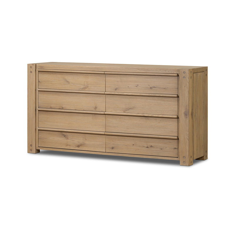 Emmer 8 Drawer Dresser-Aged Smoked Oak