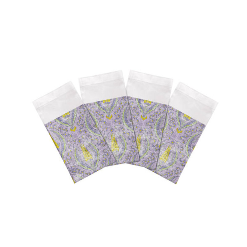 Byzantine Jewel Cotton Sateen Dinner Napkins, Lilac
