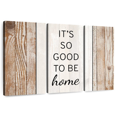 Plaque murale «Good to be home»