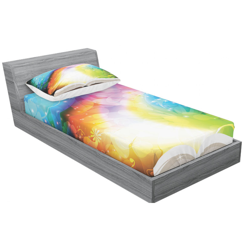Microfiber Sheet Set, Twin Sheet Set with Fitted Sheet